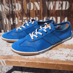 CLARKS MEGO WALK クラークス レザー メッシュ スニーカー 蒼 US-8  (26cm)