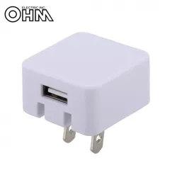 OHM ACアダプター USB 1A MAV-AU1-W
