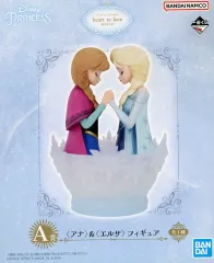 【中古】フィギュア アナ＆エルサ 「一番くじ ディズニープリンセス heart to face ～向きあう心～」 A賞 フィギュア