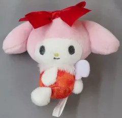 【中古】キーホルダー マイメロディ(B/レッド) カラフルハートエンジェルマスコット 「マイメロディ・クロミ」