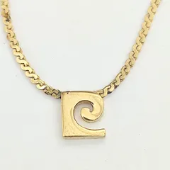 【美品】PierreCardin ピエールカルダン 　Pロゴゴールドネックレス
