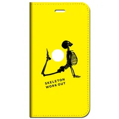 iPhone17 iPhone16  他 手帳型 ケース スケルトン イエロー ★ iPhone SE 8 13 12 他 iPhone各機種対応可能 スマホケース ★ 5r