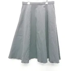 ◇ ADAM ET ROPE アダムエロペ 膝丈 フレア スカート サイズ36 ブラック レディース E  【1407180039650】