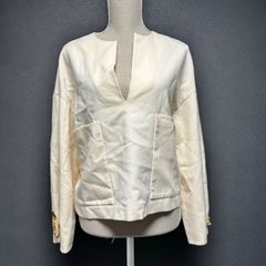 【24時間以内発送】★美品★ アドーア ADORE  トップス カットソー 長袖 ベージュ ゴールド 金具付き