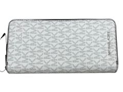 MICHAEL KORS (マイケルコース) COOPER テック ジップアラウンド ウォレット 長財布 LI-2206 ホワイト メンズ/027
