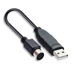 新品 USB-PS/2変換コンバータ USB A (オス) -ミニDIN 6pin （メス）変換コンバータ PS/2接続キーボードとマウス USB2.0 変換ケーブル