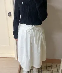 UNIQLO(ユニクロ) 白 ロング丈スカート