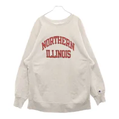 CHAMPION (チャンピオン) 80s VINTAGE REVERSE WEAVE NORTHERN ILLINOIS SWEATSHIRT ノーザンイリノイプリント リバースウィーブ スウェットトレーナー トリコタグ グレー/レッド