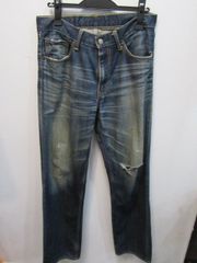 ◆Levi's　リーバイス　ダメージジーンズ　デニム　パンツ　33インチ　W33　L32　Lot702 中古◆12775★