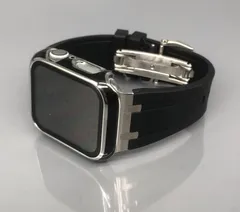 GimelZayinセット ブラック シルバー アップルウォッチ ラバーベルト Apple Watch ケース　カバー　ジルコン ウルトラ　38mm 40mm 41mm 42mm 44mm 45mm 49mm 46mm Apple Watch バンド