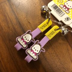 ポチャッコ　鈴付　ラバー　キーホルダー　自転車キーホルダー　2個セット