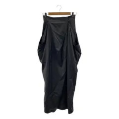 【美品】  TODAYFUL / トゥデイフル | Satin Drape Skirt サテン ドレープ ラップスカート | 38 | チャコール | レディース