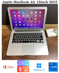 ［新品バッテリー］Apple MacBook Air 13inch 2015/Core i7 2.2GHz/メモリ8GB/SSD256GB/Windows11/Office 2021/481