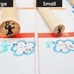 バドミントンのアイコンはんこ（大）　部活・スポーツ【スケジュールスタンプ】