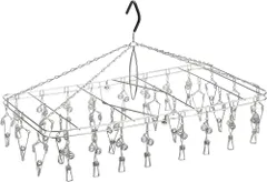 【在庫限り！】ピンチハンガー 30ピンチ 折りたたみ式 洗濯ハンガー ステンレスハンガー やさしいピンチ SDL 大木製作所(Ohki) 00560-3