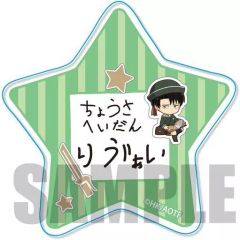 [중고] 배지 핀스 리바이 A 쟈치엔 아크릴 배지 쟈치엔 ver. [진격의 거인]