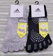 アディダス　フットサポート　5本指ソックス