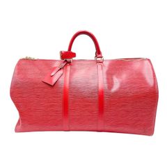 LOUIS VUITTON ルイヴィトン エピ キーポル55 ボストンバッグ 赤 