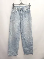 ◇ Θ UNIQLO ユニクロ ワイドフィットカーブジーンズ サイズ23 ブルー系 レディース E  【1507100005847】