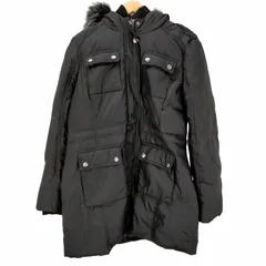 マイケルコース Michael Kors フェイクファー付ダウンコート アウター ロング フード ナイロン L 黒 ブラック M820142 /ES ■OS ■SH レディース import：L のサムネイル