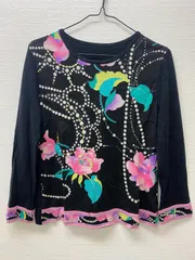 近年未使用　LEONARD レオナール　タグ付　ハイネック　トップス　ブラウス 近年未使用 LEONARD レオナール タグ付 ハイネック トップス ブラウス