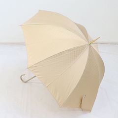 新品未使用 マンハッタナーズ 長傘 ジャガード織 猫柄 ゴールド
