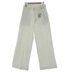 ユニクロ UNIQLO ワイドトラウザージーンズ デニム ストレッチ コットン混 ホワイト 白 S