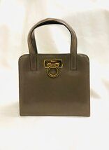 【2054】FERRAGAMO　フェラガモ　ガンチーニ　ハンドバック　ミニ　YSB03