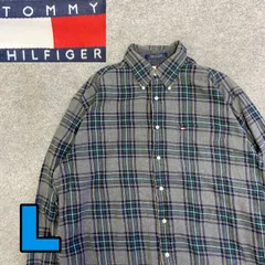 K3286 TOMMYHILFIGER トミー 90s チェック　長袖　ネルシャツ