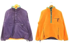 パタゴニア Patagonia グリセードプルオーバージャケット リバーシブル 89年 初期モデル 29351 USA製 パープル オレンジ Mのサムネイル