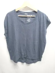 ◇ ⊂ GOHEMP ゴーヘンプ ノースリーブ Tシャツ カットソー サイズXS ネイビー系 レディース E  【1507230003287】