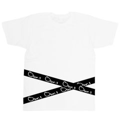 メンズ レディース カットソー 半袖Tシャツ テープ風 ORIGINAL S/S TEE ホワイト 白 OTS0018