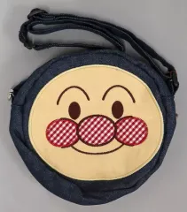 【中古】バッグ アンパンマン＆ばいきんまん デニムフェイスポシェット 「アンパンマン」