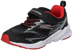 [シュンソク] スニーカー キッズ 男の子 子供靴 幅広 軽量 16~23cm 3E SJC 1300 ブラック 18.0 cm