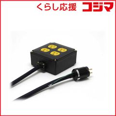 ダブルコンセント アース付 100V30A→20A＆15A変換アダプター クワッドコンセント アース付 100V30A→20A＆15A変換アダプター - メルカリ