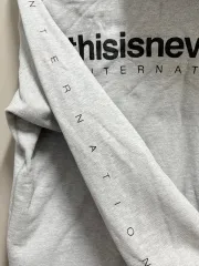 thisisneverthat(ディスイズネバーザット) サイドライン フード付き ジップアップパーカー グレー