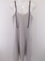 ◇ natural couture ナチュラルクチュール キャミソール ロング ワンピース サイズF グレージュ レディース  【中古】 【1206030004196】のサムネイル