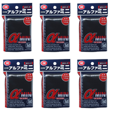 KMC カードバリアーアルファシリーズ アルファミニ ブラック セミハード　6個セット