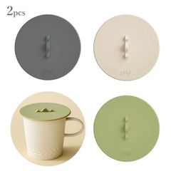 シリコンカップカバー 2個 ぴったりフィット 直径10cm 保温 ほこり防止 ティーカップ マグカップ コップ 耐熱 密閉 フタ 汎用 飲食店 職場 自宅 コーヒー お茶に