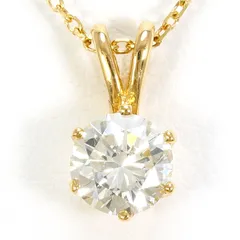 K18YG ネックレス ダイヤモンド 鑑別書 総重量約1.9g 約40cm