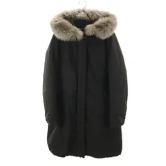 ウールリッチ ダウンコート S ブラック WOOLRICH フォックスファー付き レディースのサムネイル