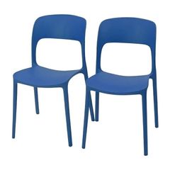 レア】IKEA GENESONレッド×ブルー チェア2脚セット レトロポップ