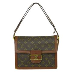 本物 ルイヴィトン LOUIS VUITTON LV サック ドーフィーヌ モノグラム ショルダーバッグ ブラウン M51410 ビトン バッグ 中古 【フォロー割】