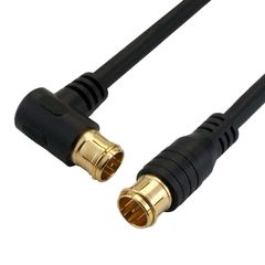 【人気商品】ブラック 差込式 - L字差込式 同軸 S-4C-FB HAT30-054LPBK 4K/8K/BS/CS/地デジ/CATV対応 3m アンテナケーブル ホーリック