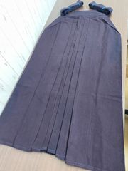 a582☆剣道防具☆剣道袴☆25.5号☆綿袴☆紺☆武州☆綿100％