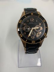 ！ 不動 MARC BY MARC JACOBS マークバイマークジェイコブス 黒 金 ゴールド 腕時計 クォーツ 【時計】【1】