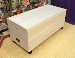 着物 収納ケース 桐衣装ケース 桐箱2段 二段レギュラー キャスター付き 着物用 桐衣裳ケース　桐衣装箱 桐箱 レギュラー 肥前桐民芸 国産品 桐たんす 桐箪笥 桐タンス 和家具 日本製 着物