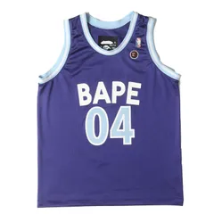 A BATHING APE ア ベイシング エイプ サイズ:L / 00s ナンバリングロゴ バスケジャージ タンクトップ / ブルー / トップス 【メンズ】【中古】のサムネイル