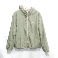 ◇ ⊇ KRIFF MAYER クリフメイヤー リバーシブル 長袖 パーカー サイズL グリーン系 レディース E  【1411280015339】