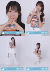 【中古】生写真(乃木坂46) ◇清水理央/日向坂46ランダム生写真【「ひなたフェス2024」花柄衣装】 4種コンプリートセット